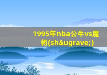 1995年nba公牛vs魔術(shù)